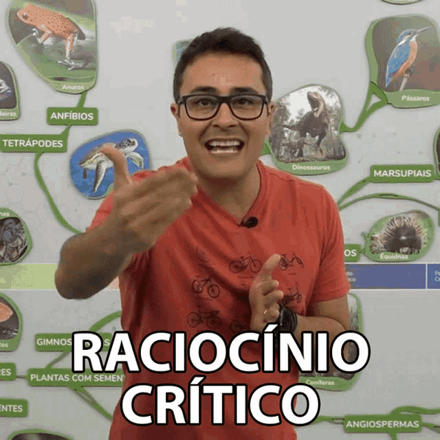 gif de um professor de biologia dizendo a seguinte frase: raciocínio crítico